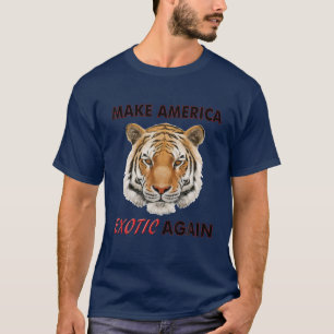 MAAK AMERIKA WEER EXOTISCH GRAP GRAP GRAPPIGE TIJG T-SHIRT