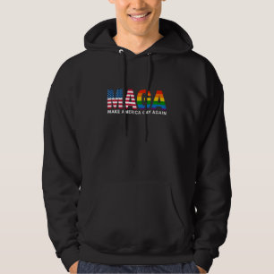 Maak Amerika weer gay Gay Pride 2025 LGBTQ+ Hoodie