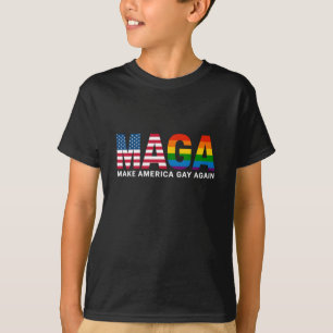 Maak Amerika weer gay Gay Pride 2025 LGBTQ+ T-shirt