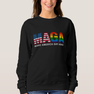 Maak Amerika weer gay Gay Pride 2025 LGBTQ+ Trui