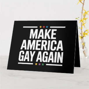 Maak Amerika weer gay, grappige gay Pride-maand Kaart