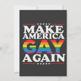 Maak Amerika weer gay LGBT Pride Month Feestdagenkaart