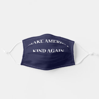 Maak Amerika weer gek - Navy Blue Stoffen Mondkapje