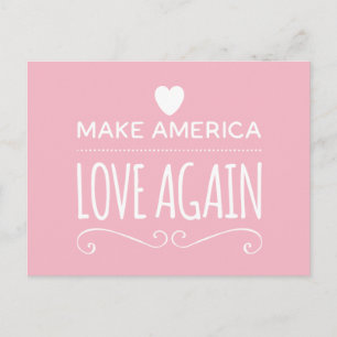 Maak Amerika weer gek weer roze grappigheid Briefkaart