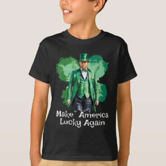 Maak Amerika weer gelukkig Patricks Day Grappig Tr T-shirt