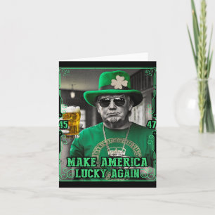 Maak Amerika weer gelukkig St. Patricks Day 2025 G Kaart