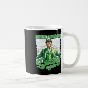 Maak Amerika weer gelukkig Trump St. Patrick's Day Koffiemok