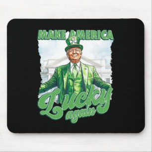 Maak Amerika weer gelukkig Trump St. Patrick's Day Muismat