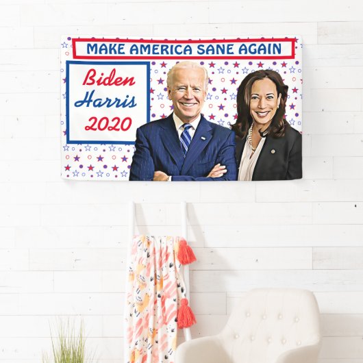 Maak Amerika weer gezond Biden en Harris 2020 Spandoek (Insitu)