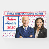 Maak Amerika weer gezond Biden en Harris 2020 Spandoek (Horizontaal)