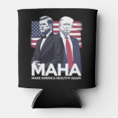 Maak Amerika weer gezond Blikjeskoeler (Voorkant)