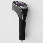 Maak Amerika weer gezond Golfheadcover (Schuin)