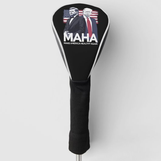 Maak Amerika weer gezond Golfheadcover (Voorkant)