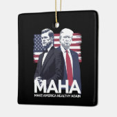 Maak Amerika weer gezond Keramisch Ornament (Links)