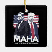 Maak Amerika weer gezond Keramisch Ornament (Voorkant)
