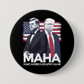 Maak Amerika weer gezond Ronde Button 7,6 Cm (Voorkant)