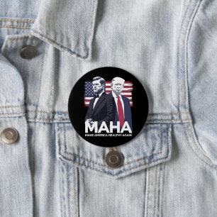 Maak Amerika weer gezond Ronde Button 7,6 Cm