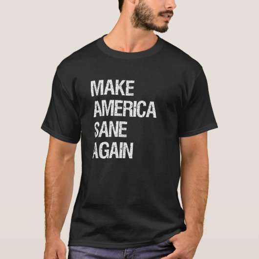 Maak Amerika weer gezond Shirt rood (Voorkant)
