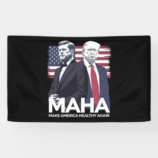 Maak Amerika weer gezond Spandoek (Horizontaal)