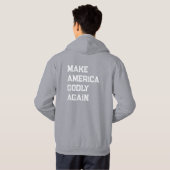 Maak Amerika weer goddelijk Christelijk Hoodie (Achterkant volledig)
