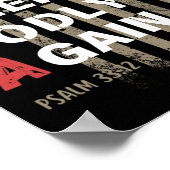 Maak Amerika weer godvruchtig Psalm 33 Poster (Hoek)