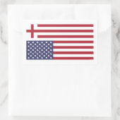 Maak Amerika weer godvruchtig Rechthoekige Sticker (Tas)