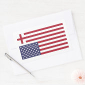 Maak Amerika weer godvruchtig Rechthoekige Sticker (Envelop)