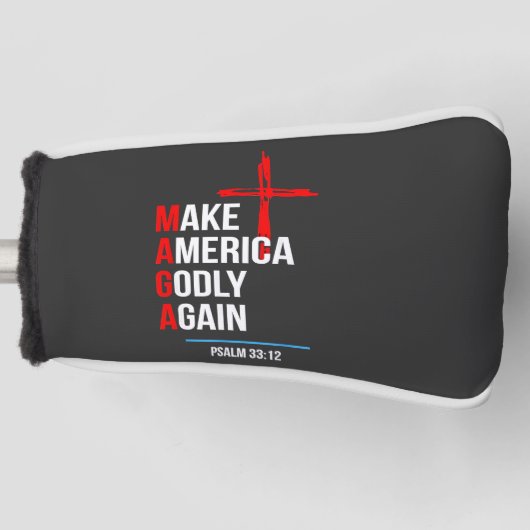 Maak Amerika weer godvruchtig Trump Inaguration Ma Golfheadcover (Voorkant)