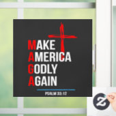 Maak Amerika weer godvruchtig Trump Inaguration Ma Raamsticker (Huis)