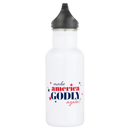 Maak Amerika weer godzijdank Patriottisch Water Fl Waterfles (Rechts)
