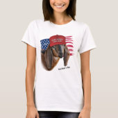 Maak Amerika weer goed in Nubian Kind Goat T-shirt (Voorkant)