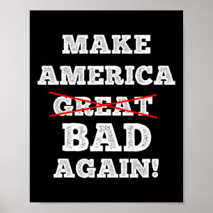 Maak Amerika weer grappig Trump zeggen Gelukkig 4 Poster