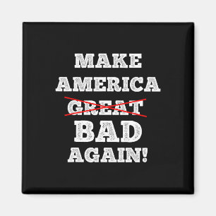 Maak Amerika weer grappig Trump zeggen Gelukkig 4d Magneet