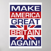 Maak Amerika weer Groot-Brittannië! Poster (Voorkant)