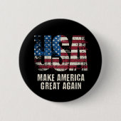 Maak Amerika weer groot Sticker Ronde Button 5,7 Cm (Voorkant)