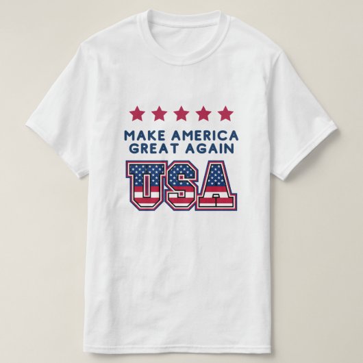 Maak Amerika weer Groot USA T-shirt (Design voorkant)