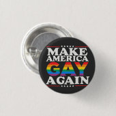 Maak Amerika weer homo LHBT Pride Month Ronde Button 3,2 Cm (Voorkant /achterkant)