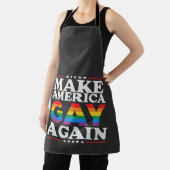 Maak Amerika weer homo LHBT Pride Month Schort (Insitu)