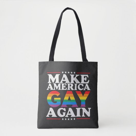 Maak Amerika weer homo LHBT Pride Month Tote Bag (Voorkant)
