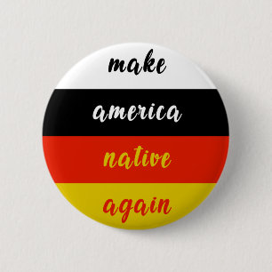 Maak Amerika weer inheems - Seminole vlag Ronde Button 5,7 Cm