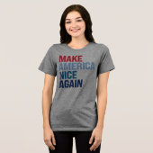 Maak Amerika weer mooi Tri-Blend Shirt (Voorkant volledig)