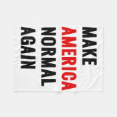 Maak Amerika weer normaal Fleece Deken (Voorkant (Horizontaal))