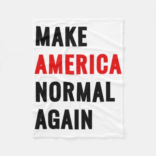 Maak Amerika weer normaal Fleece Deken (Voorkant)
