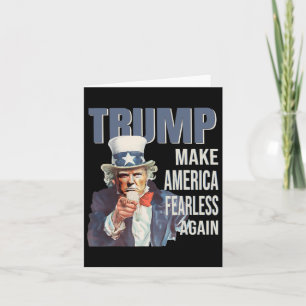 Maak Amerika weer onbevreesd Pro Trump Republikein Kaart