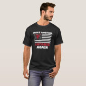 Maak Amerika weer satanisch Satan Demon Duivel Got T-shirt (Voorkant volledig)