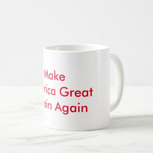 Maak Amerika weer tot Groot-Brittannië Koffee Mok  (Voorkant rechts)