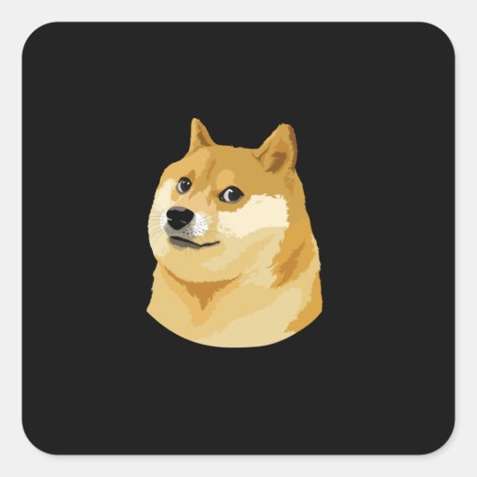 Maak Amerika weer veel WOW - Dogecoin doge t-shirt Vierkante Sticker (Voorkant)