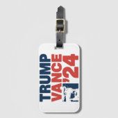 Maak Amerika weer veilig Trump Vance 2024 MAGA Bagagelabel (Voorkant (verticaal))