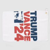 Maak Amerika weer veilig Trump Vance 2024 MAGA Golfhanddoek (Horizontaal)