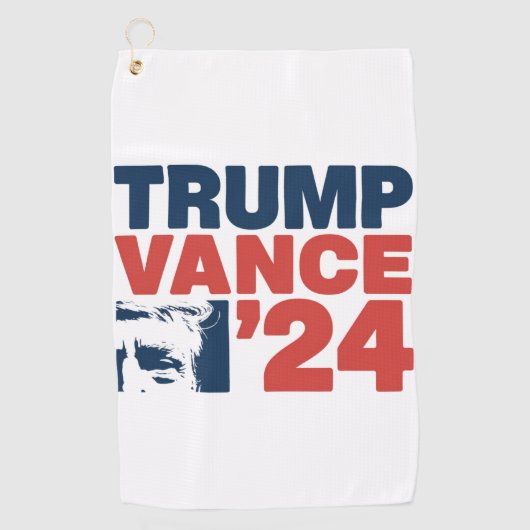 Maak Amerika weer veilig Trump Vance 2024 MAGA Golfhanddoek (Voorkant)
